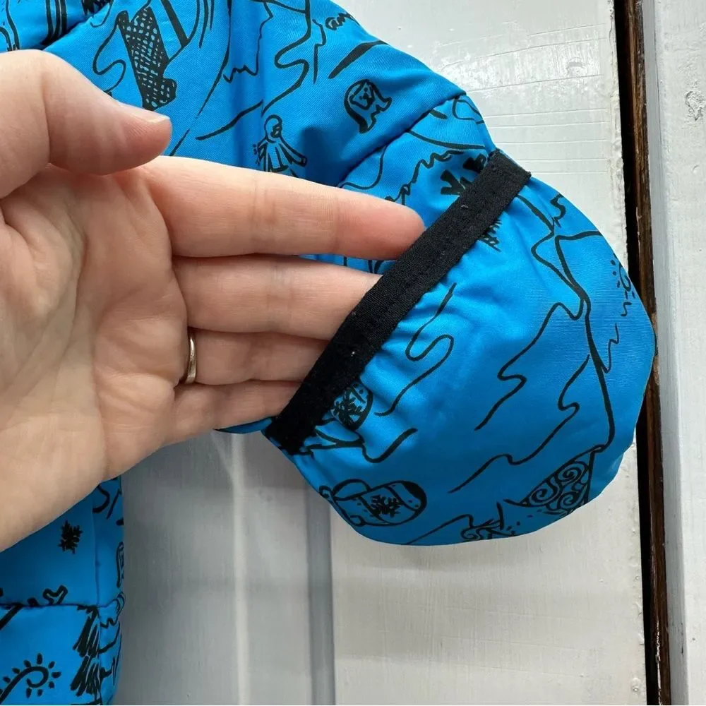 Columbia down filled hooded snowsuit blue black infant‎ boys 6m 6 months